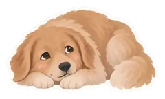 Example sticker: Maple, shy