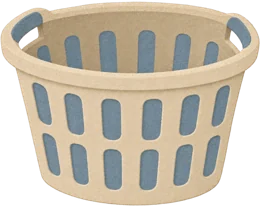 Example: the paper laundry basket made for Pepper's show