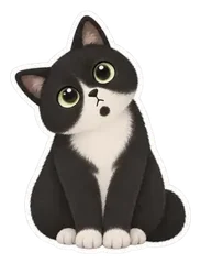 Example sticker: Pepper, confused