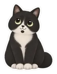 Example sticker: Pepper, guilty