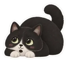 Example sticker: Pepper, shy
