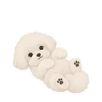 Biscuit's cuddle sticker, animated