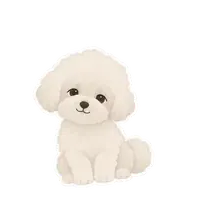 Biscuit's love sticker, animated