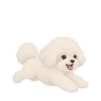 Biscuit's zoomies sticker, animated