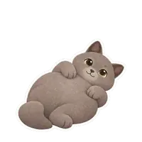 Juniper's cuddle sticker, animated
