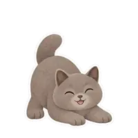 Juniper's happy sticker, animated