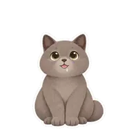 Juniper's hungry sticker, animated