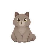 Juniper's shocked sticker, animated