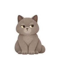 Juniper's sulking sticker, animated