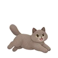 Juniper's zoomies sticker, animated