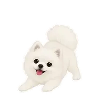 Rufus's excited sticker, animated