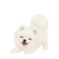 Rufus's happy sticker, animated