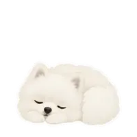 Rufus's sleepy sticker, animated